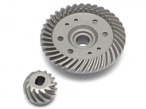 Heavy Duty Steel Helical Spiral Differential Ring Pinion Gear (37T/13T) Replace 6879 for All Traxxas 4WD 4X4