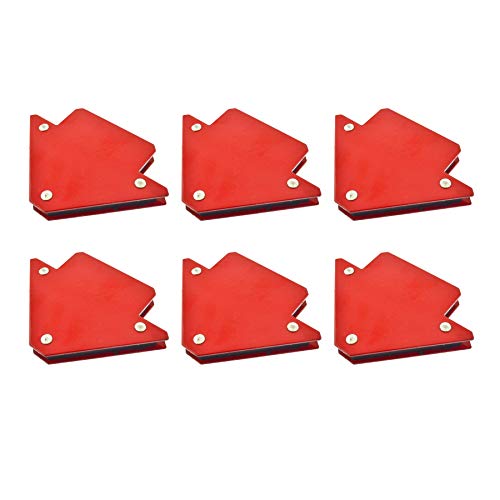 6pk 25lb 75mm Welding Magnet Arrows Welder Holder Support Durable Angles