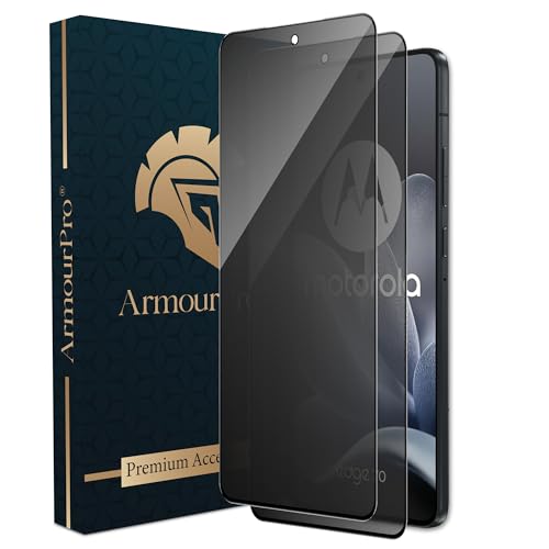 Image of ArmourPro Anti-Spy Privacy Tempered Glass for Motorola Edge 70 - Anti Peeping Screen Protector, Edge to Edge Full Coverage, 9H Hardness, Easy Installation Kit | Pack of 2