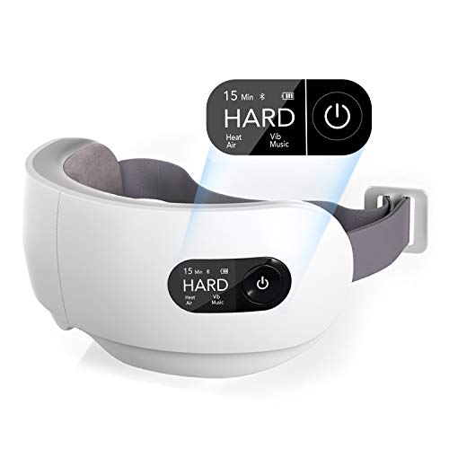Naipo アイマッサージャー 目元マッサージャー アイウォーマー 目元エステ ヒーター付き Bluetooth搭載 振動機能 タイマー設定 3つのモード 180°折り畳み プレゼント USB充電 2年間保証 日本語説明書