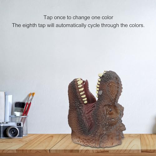Lámpara de luz nocturna dinosaurio para niños, cambio de color LED miniatura 6