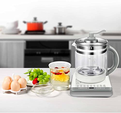 Tetera eléctrica multifuncional de vidrio borosilicato 1.8L miniatura 6