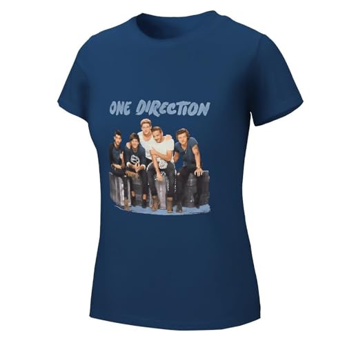 One Summer Cotton T-Shirt for Womens Tees T Shirt Women's Cool Dire$ction Logo Graphic Printing Crew Neck Short Sleeve Tshirts Tops for Big Girls Fans Merch Gifts