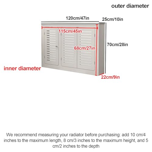 Cache-radiateur évacuation chaleur optimale 3 portes - 2