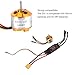 2212 KV1400 Brushless Motors, 40A Brushless ESC Motor Compatible ESC XT60 Motor Electric Speed Controller Set for RC Aircraft Plane Drone