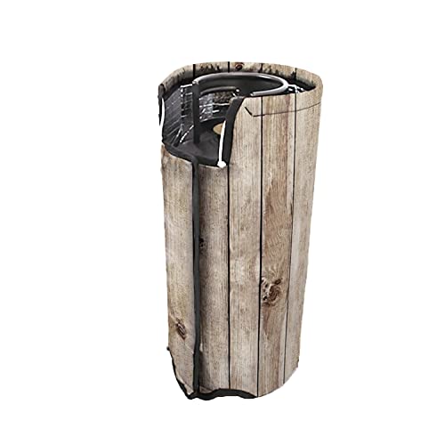Couvre-bouteille de gaz en bois authentique d'Italie pour une terrasse chaleureuse 5kg