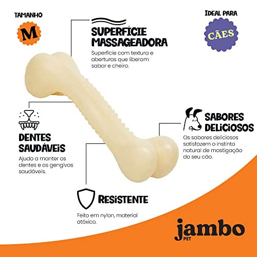 Osso Tuff Md Nylon Jambo para Cães