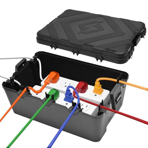 Boite étanche électrique extérieur 32x21x13cm IP54 pour multiprise et rallonge