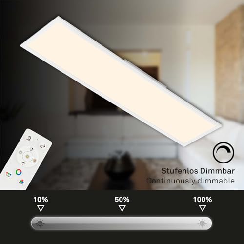 Plafón RGB CCT LED rectangular regulable que elimina zonas oscuras 6