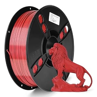 PLA 3Dプリンティングフィラメント【子供にも安全・無毒】 3D プリントフィラメント真空包装 高精度 絡みが少ない 反り少ない 生分解性 3Dプリント造形造形材料 1.75mm直径 寸法精度+/-0.03mm 1KG (2.2LBS) スプール ほとんどのFDM3Dプリンターと互換性あり (PLA レッド)