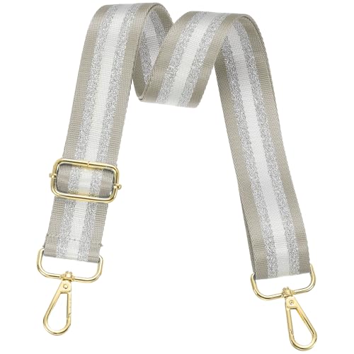 Image of PATIKIL Purse Strap, Wide Shoulder Strap Adjustable Crossbody Bag Straps Universal Replacement Shoulder Bag Belt for Women's Handbags Canvas Guitar Bag Backpack, Dark Khaki