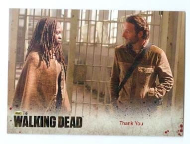 The Walking Dead trading card 2014#66 Season 3 Rick Grimes and Michonne