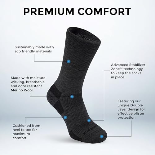 Wrightsock Merino Hike Crew2