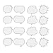 DoTebpa 16PCS 480sheets Thought Cloud Sticky Notes,Talking Bubble Shape,Self-Stick Notes for Students, Home, Office, Easy Post