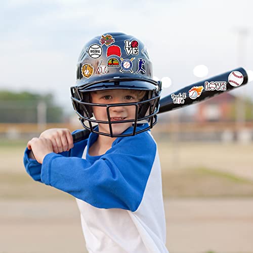 Dulefun 50Pcs Baseball Stickers, Baseball Vinyl Stickers Waterproof For Laptop Water Bottles Baseball Helmet Scrapbook Luggage Sports Stickers Baseball Gifts Party Favors Baseball Stickers For Kids Teens Adults Boys Girls #TOP5