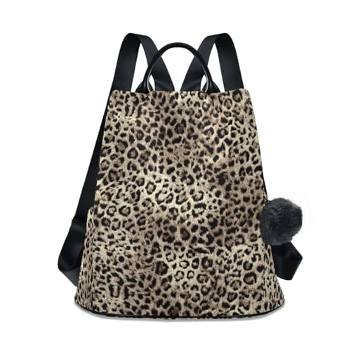 Image of ALAZA Leopard Print Cheetah Animal Backpack Purse for Women Anti Theft Fashion Back Pack Shoulder Bag