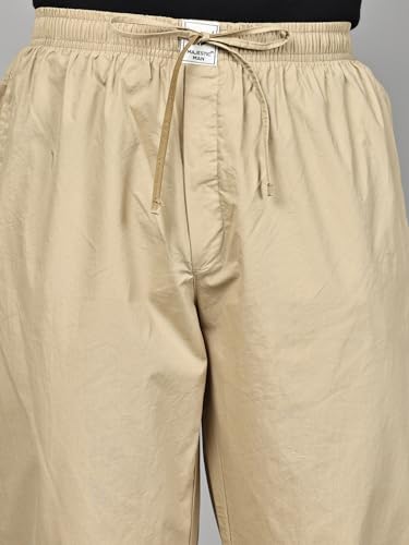 Image of Majestic Man Men Mid Rise Comfort Fit Solid Pure Cotton Casual Style Lounge Pants