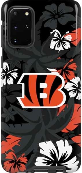 Skinit Pro Phone Case Compatible with Galaxy S20 Plus - Officially Licensed NFL Cincinnati Bengals Black & White Design