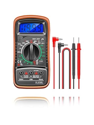 Multímetro Digital Profesional, Polimetro Digital con Pantalla Retroiluminada, Voltimetro Portátil y Resistente, Multifunción para Hogar y Taller, Manual en Español | Ya disponible en tu tienda friki favorita! En mundofriki.es!