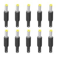 Connector Type: Solder-Type; Size: 5.5x2.5mm (OD*ID); Total Length: 49mm/ 1.9-inch; Packing List: 5 x DC Male Plug Power Supply Ends Advantage: Made from durable materials, these DC barrel connectors ensure durability and long-lasting performance. Th...