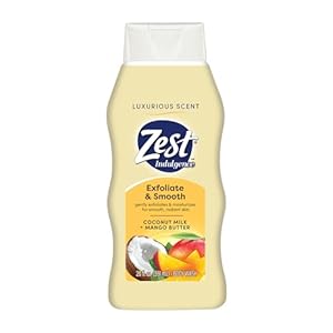 Zest Body Wash – Enriched with Coconut Milk – Invigorating Scent – Hydrating Body Soap – Suitable for All Skin Types – Coconut Milk and Mango – 20 oz