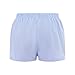 Y2k Plaid Shorts Baggy Boxer Shorts for Women Elastic Waist Casual Lounge Bottom Gingham Pajama Shorts Sleepwear (Light Blue #I7E, L)