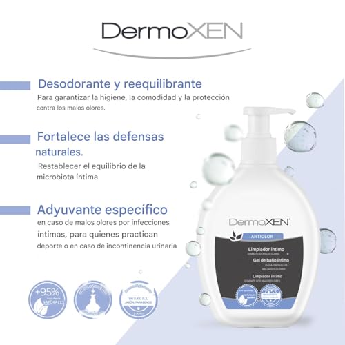 Dermoxen Jabón Íntimo Mujer, Antiolor contra Malos Olores Íntimos. Gel Intimo Mujer por Candidiasis, Incontinencia y Menstruación. Con Prebióticos y Melisa. 200 ml - imagen 4
