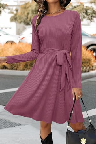 Image of Newshows Women's Sweater Pockets Fall Winter Teacher Work Casual Dress
