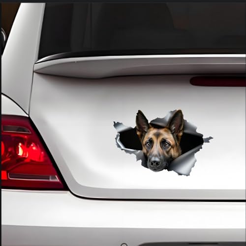 Pegatina para coche de pastor alemán reflectante e impermeable 3D 3