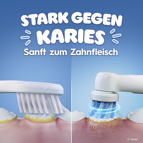 Oral-B Pro Kids Frozen Elektrische Zahnbürste für Kinder, Blau/Lila – Ansicht 3
