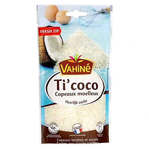 Vahiné Ti' Coco Virutas blandas y dulces Fresh Zip 100 g (paquete de 3)
