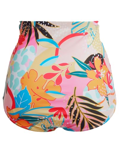 Image of Tempt Me Women's High Waisted Swimsuit Bottom Tummy Control Ruched Bikini Bottom Vintage Swim Bottom Tankini Briefs