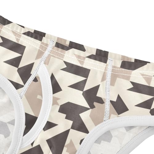 KLL Houndstooth Black and White Boys Toddler Cotton Briefs Underwear Cute Children Panties4