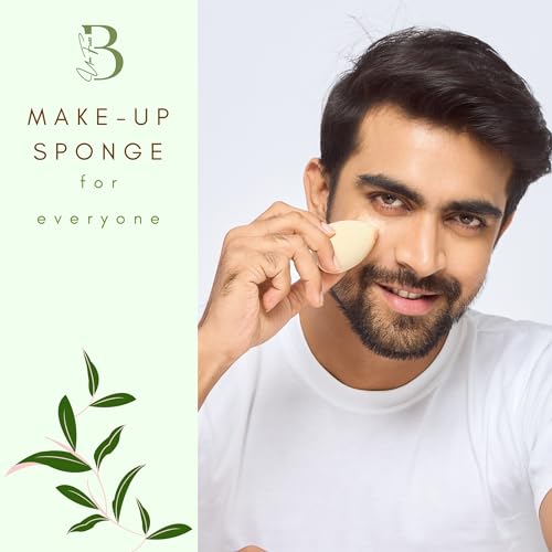 Bumfuzz Green Tea Beauty Sponge - Plant-Based, Eco-Friendly, Cruelty-Free, Dye-Free & Latex-Free Blender, Biodegradable & Vegan Makeup Sponge, Makeup Blender, Perfect for Liquid & Powder (3 count) — view 6