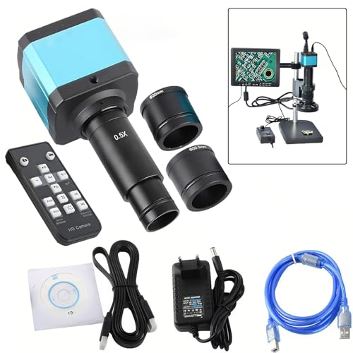 Microscope Camera 21MP con USB Microscope Camera 1080P, Salida HDMI/USB para Inspección PCB, Soldadura Electrónica Y Visionado Industrial De Precisión