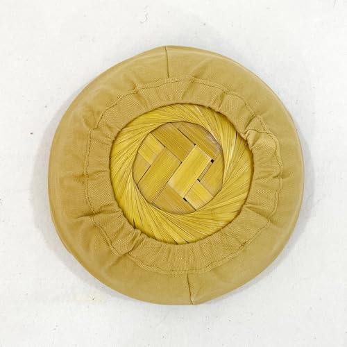 Image of Swayam 100% Cotton Cloth Roti Casserole | Hot Chapati Box | Washable Bread Basket | 22 cm Round Roti Basket | Solid Design - Beige