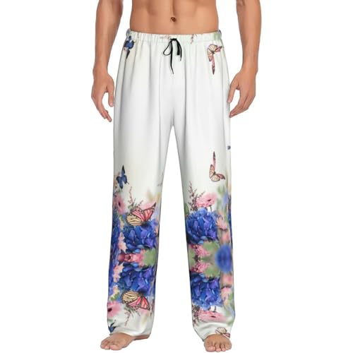 Pantalon de pyjama homme anti-transpiration léger à cordon avec poches