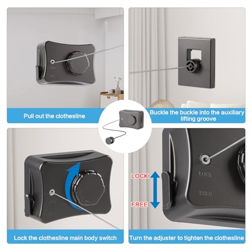 Vinaloyary Retractable Clothesline Indoor Outdoor thumb #4