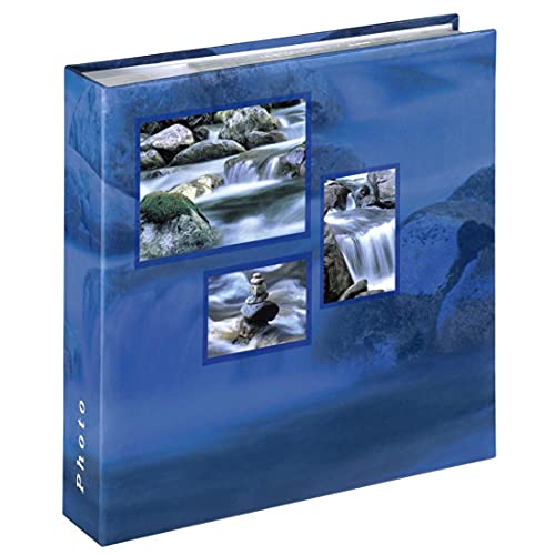Hama Album Photo 'Singo' (album minimax, 22 x 22,5 cm, 100 pages, pour 200 photos au format 10 x 15 cm) Aqua, Bleu