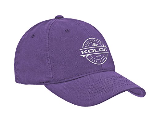 Joe's USA Koloa Surf Thruster Logo Classic Cotton Dad Hat (Lavender/W - One Size)