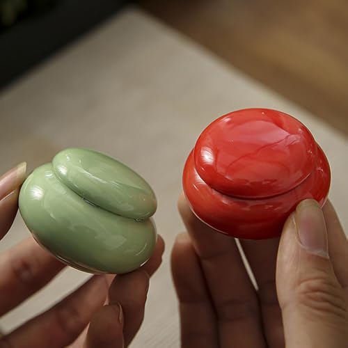 Recipiente de Cerámica para Uñas 2 Piezas con Tapa miniatura 1
