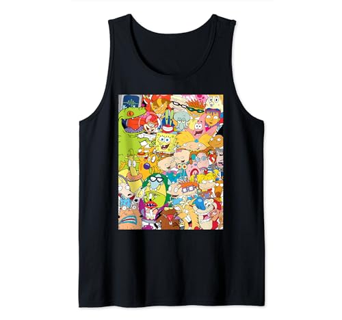 Nick Toons In Group Shot Débardeur Center Square imprimé pour adulte