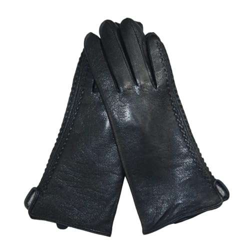 Guantes térmicos táctiles de mujer forrados de terciopelo grueso para invierno 4