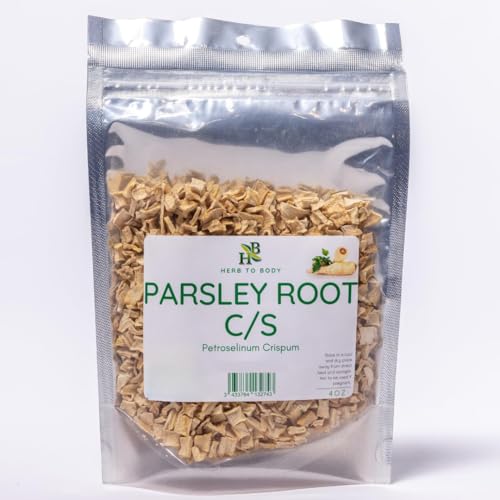 Herb To Body Parsley Root C/S | Cut & Sifted | Petroselinum Crispum | Wildcrafted | 4oz