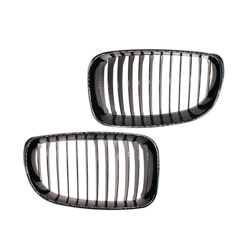 Grilles avant Série 1 E81 E82 E87 E88 en ABS robuste haute finition noir brillant