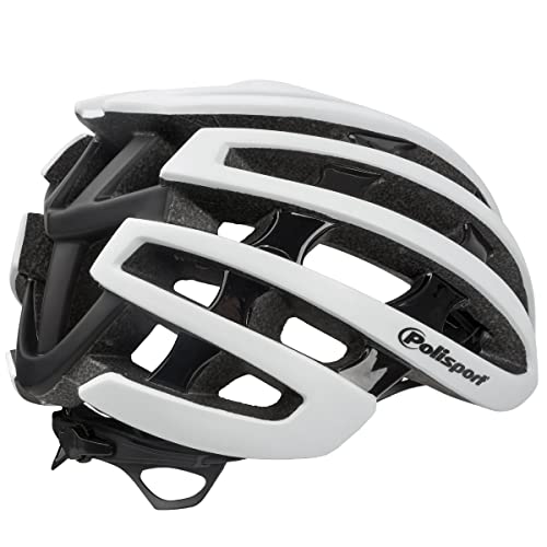 CAPACETE CICLISMO POLISPORT LIGHT ROAD PTO/BCO L58/61