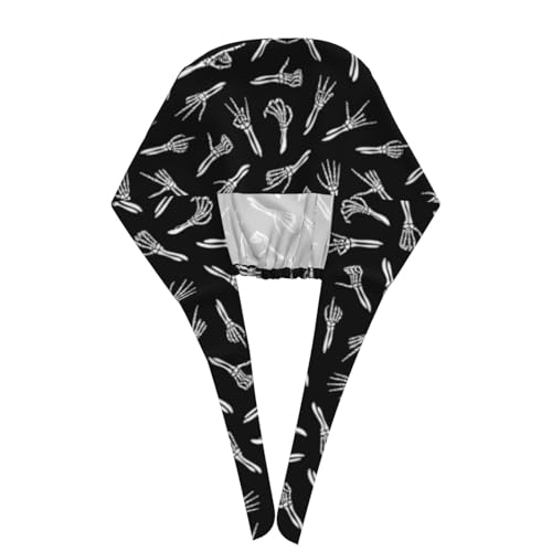 Image of Adjustable Working Cap Breathable Unisex Women Men Elastic Bandage Tie Back Hats Scrub Nursing Doctor Surgeon Cap