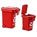 AITING Kids Push Toy Vehicles Garbage Truck's Trash Cans Toys Mini Curbside Vehicle Garbage Bin