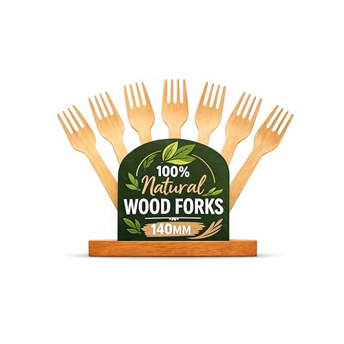 Image of Small Wooden Fork 140 mm, Pack of 25