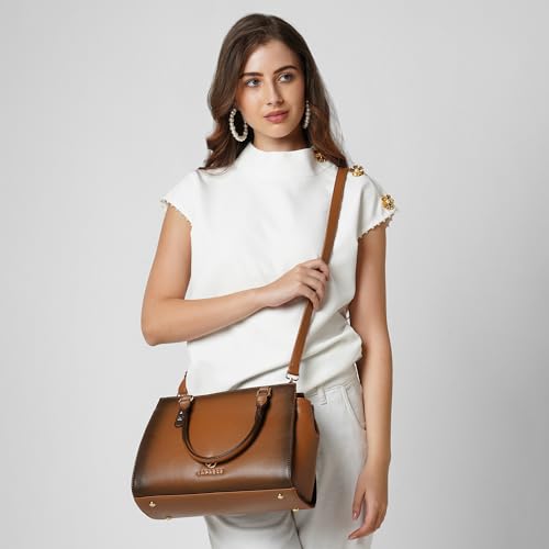 Image of Caprese Dee Medium Satchel Bag for Women with Adjustable & Detachable Strap & Multiple Compartments | Versatile Shoulder, Crossbody & Handheld Bag for Work, Travel, and Everyday Use